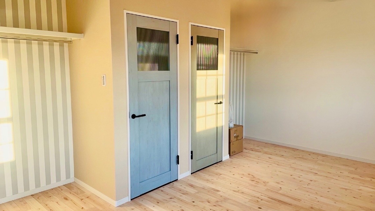 やさしい色の子ども部屋