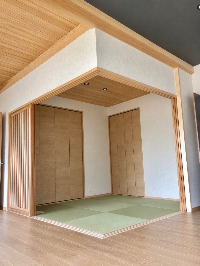 リビングの一角に設けた使い勝手のいい和室